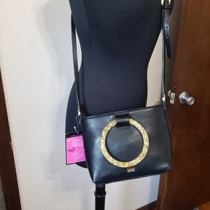 Betsey Johnson Crossbody With Lucite Handles